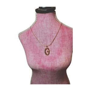 New Vintage Givenchy “G” Pendant Necklace